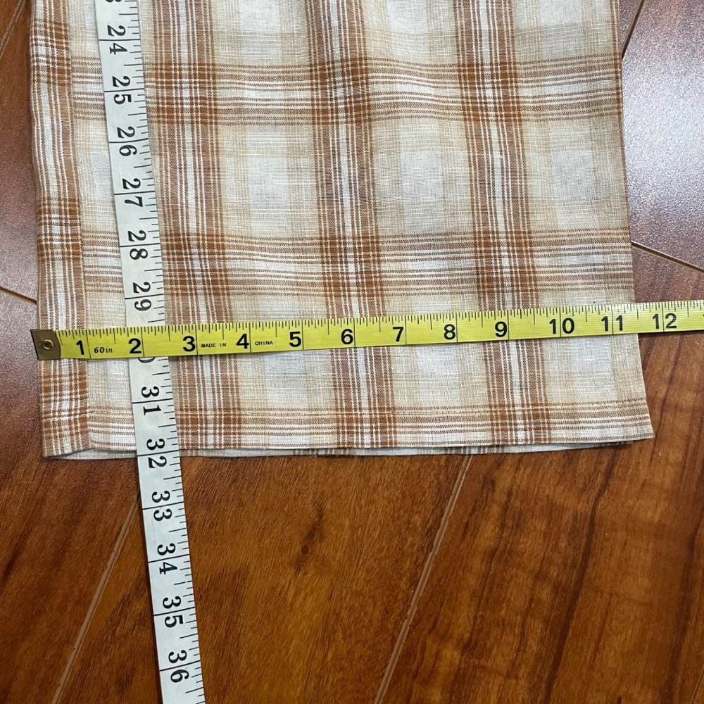 PrettyLittle Thing Ultra High Rise Wide Leg Plaid Women's Pants Size 8 - Picture 11 of 13